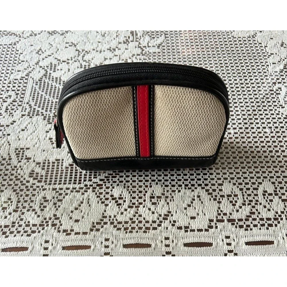 Stylish Black and Red Cosmetic Bag